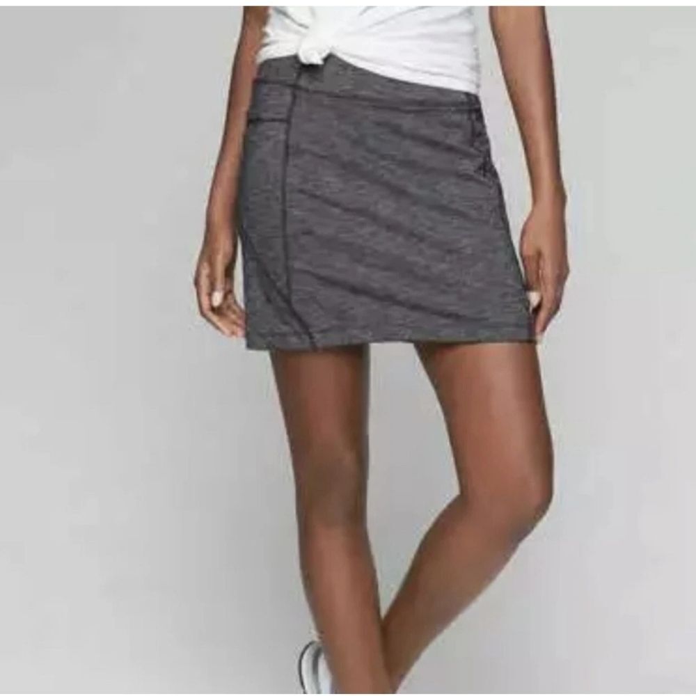 Athleta Excursion Skort Gray Space Dyed Size Small Tall